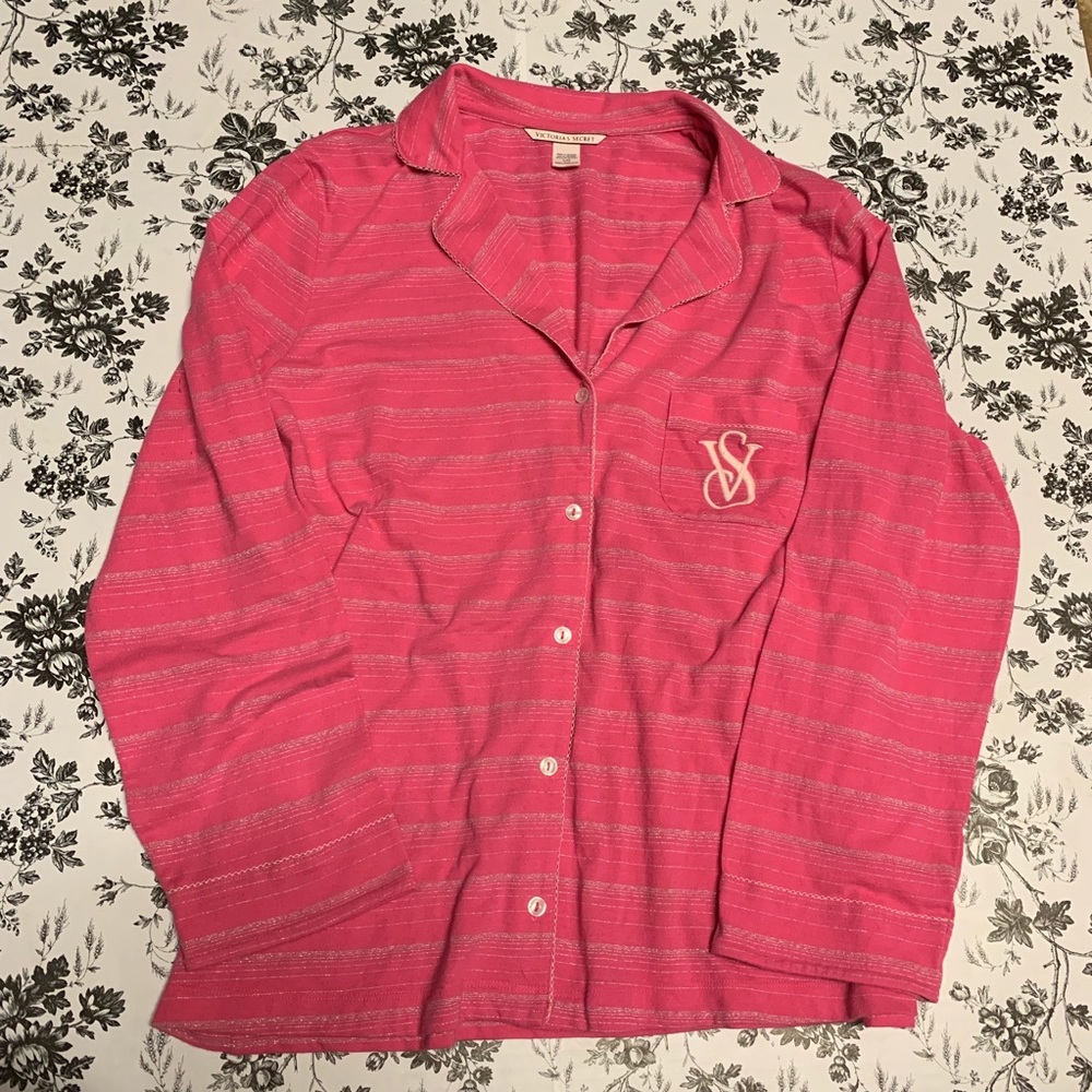 Victoria’s Secret Pink Striped Pajama Top